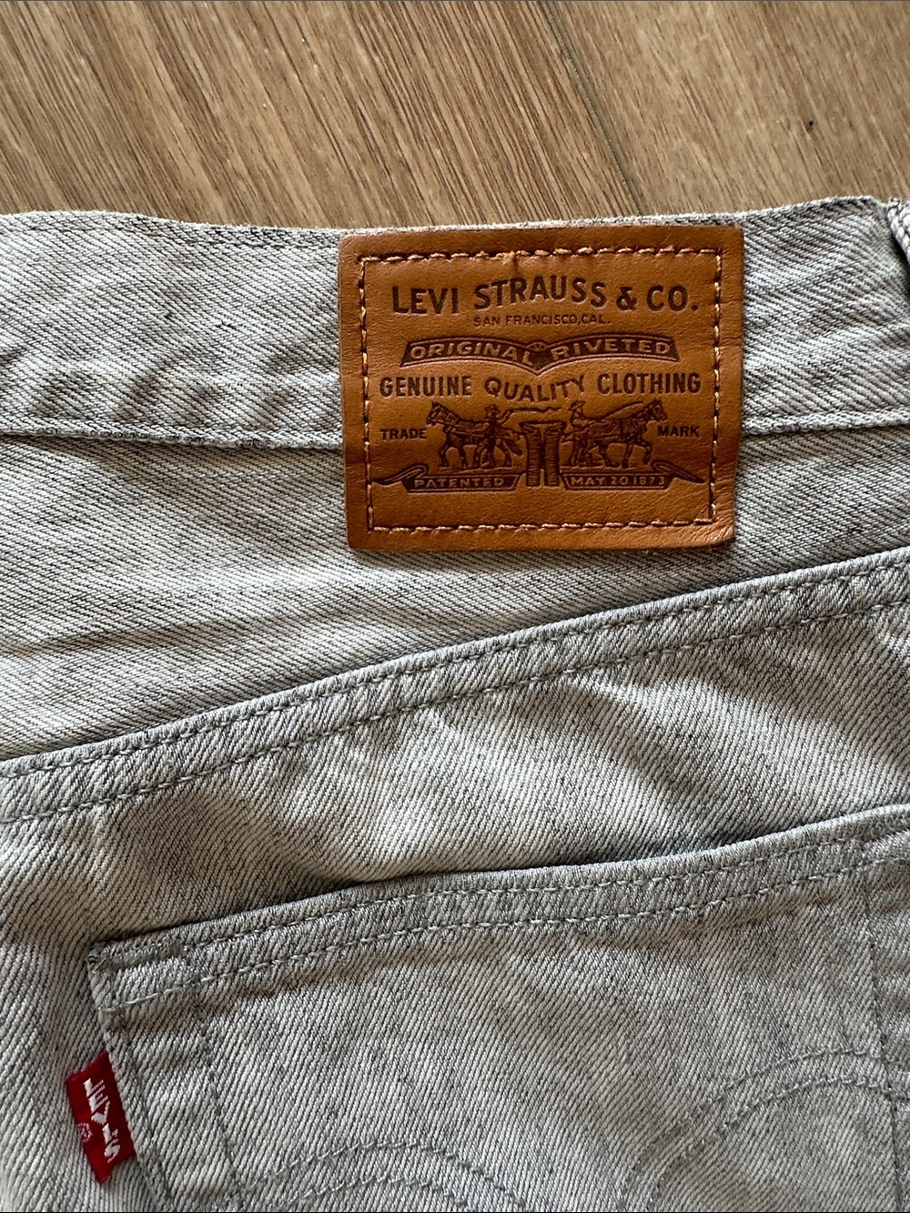 Levi's Light Gray Denim Mini Skirt - Picture 6 of 6